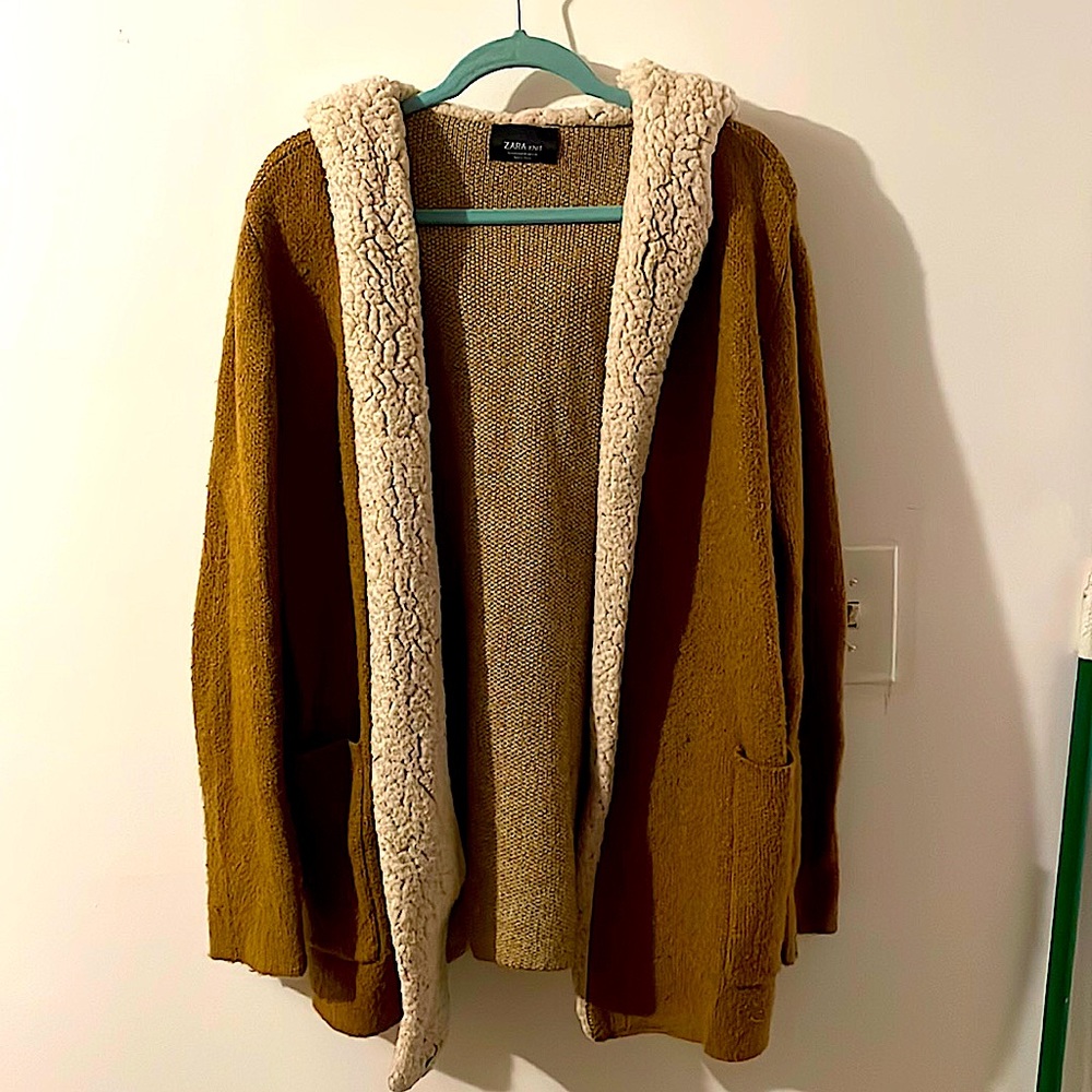 Zara Sheepskin Cardigan - M